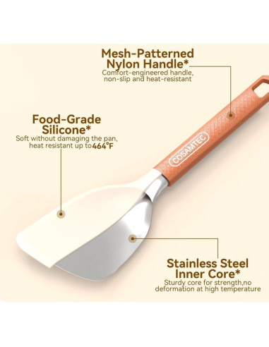 Espátula de Silicona Cosamtec 25.4 cm Resistente al Calor