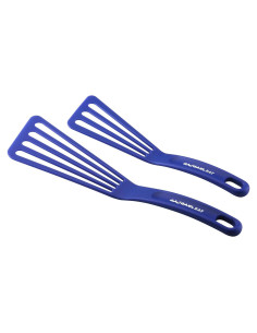 Juego de Espátulas de Nylon Rachael Ray - 2 Piezas, Azul, 25.4 cm y 30.48 cm
