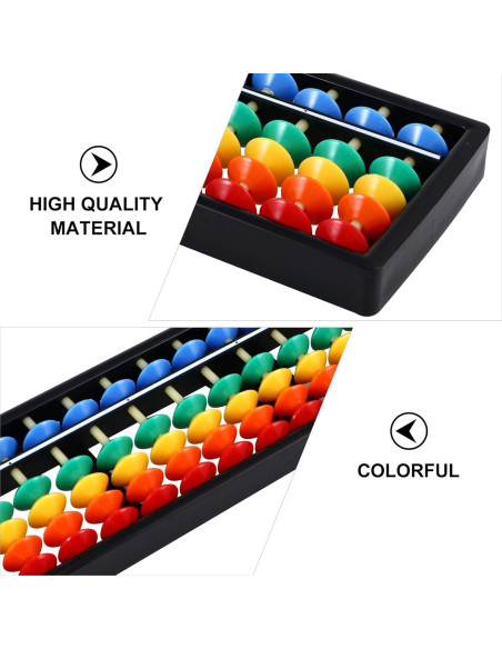 Ábaco de Plástico para Niños Toddmomy 26.4x6.5cm Herramienta Educativa