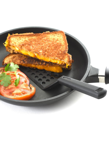 Espátula de Cocina Norpro Negra con Agujeros 25.5 cm