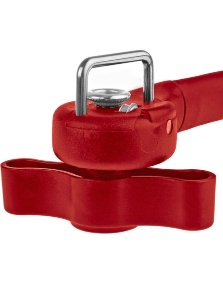 Abrebotellas Manual Hobbyme de Acero Inoxidable Rojo 20.6cm
