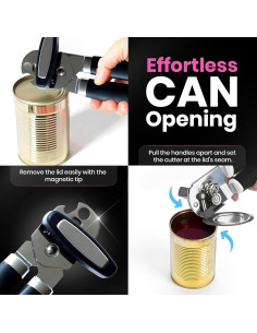 Abrebotellas y Abrelatas Manual EEF Group Rosa 21.24 cm 2