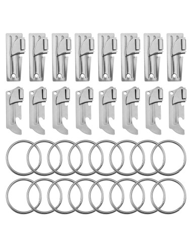 16 Abrelatas Manuales de Acero Inoxidable Gosknor para Camping