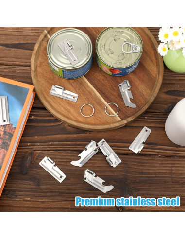 16 Abrelatas Manuales de Acero Inoxidable Gosknor para Camping
