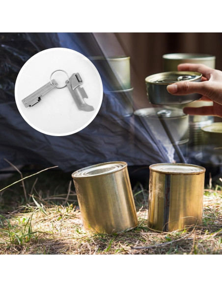 16 Abrelatas Manuales de Acero Inoxidable Gosknor para Camping