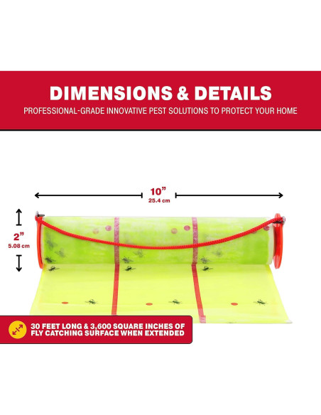 Trampa de Pegamento XL Catchmaster 3 Paquetes 9.14 m para Moscas