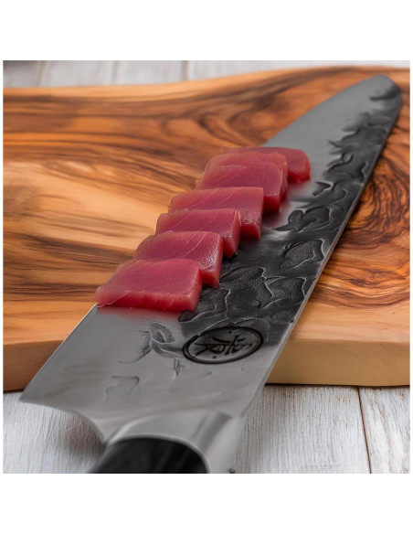 Cuchillo de Chef KOKORO 20.32 cm Forjado a Mano Full Tang