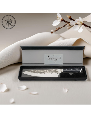 Cuchillo de Chef KOKORO 20.32 cm Forjado a Mano Full Tang