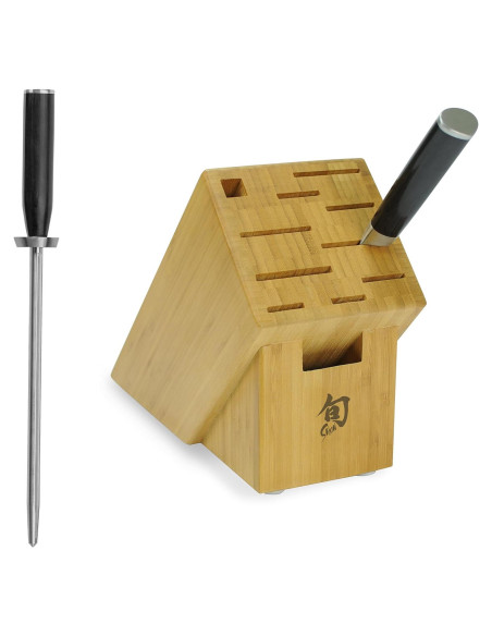 Set de Cuchillos Shun Clásico 2 Piezas con Bloque y Acero