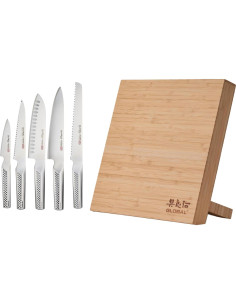 Conjunto de Cuchillos Global Ukon 6 Piezas con Caballete Magnético 2