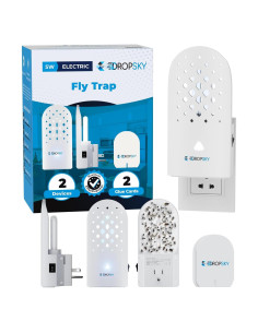 Trampa de Insectos Voladores Dropsky - Enchufable con Luz Azul-Violeta