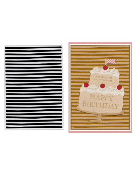 Carpeta de Embossing 3D Plástico Rayas On-Airstore 20x15cm