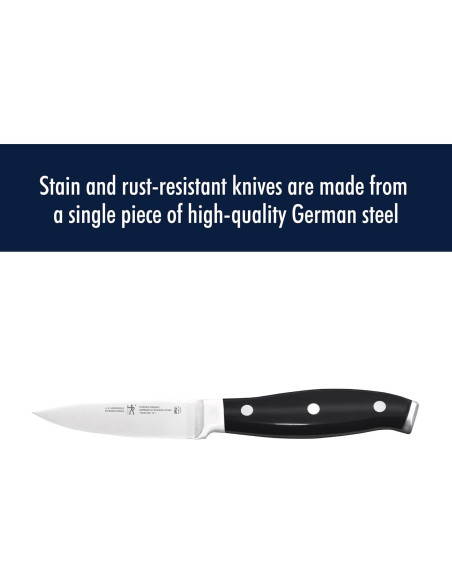 Juego de cuchillos HENCKELS 3 piezas acero inoxidable negro