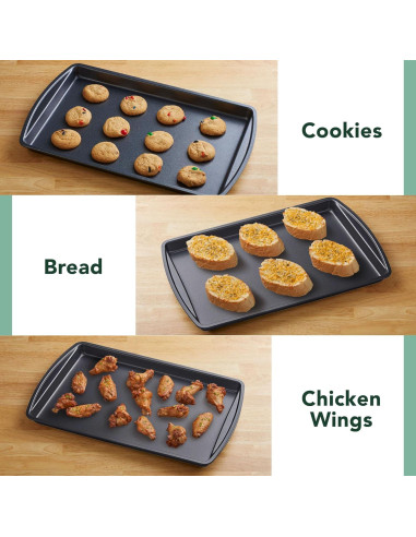 Juego de Bandejas para Hornear Nifty - Set de 3 Acero Antiadh.
