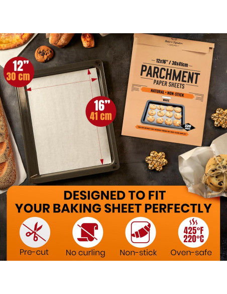 220 Hojas de Papel Pergamino Baker's Signature 30x40 cm