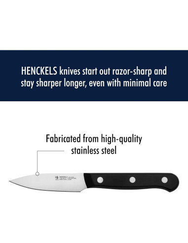 Set de Cuchillos de Cocina HENCKELS 2 Piezas 14 cm Negro