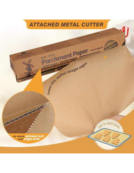 Papel de Hornear HIWARE Sin Blanquear 15" x 60.96 m - 250 ft