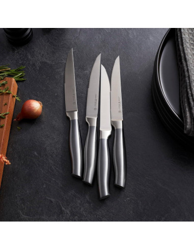 Cuchillos de Carne Henckels Graphite 4 Piezas Acero Inoxidable