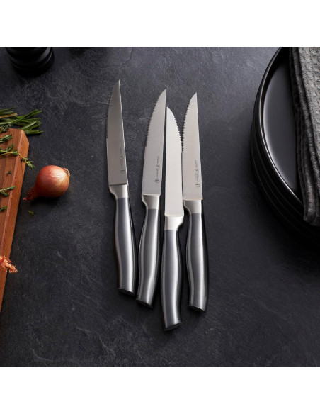 Cuchillos de Carne Henckels Graphite 4 Piezas Acero Inoxidable