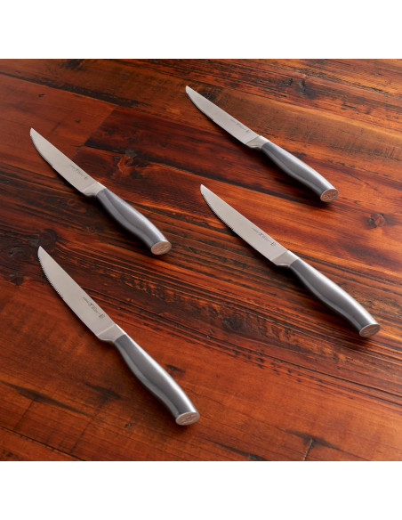 Cuchillos de Carne Henckels Graphite 4 Piezas Acero Inoxidable
