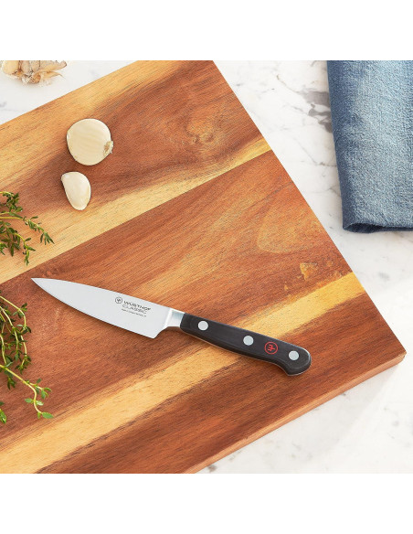 Cuchillo de Pelar Extra Ancho Wüsthof Classic 10.16 cm Negro