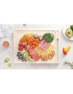 Tabla de Cortar Doble Lado Moreffy Acero Inoxidable 43.2x30.5 cm 2