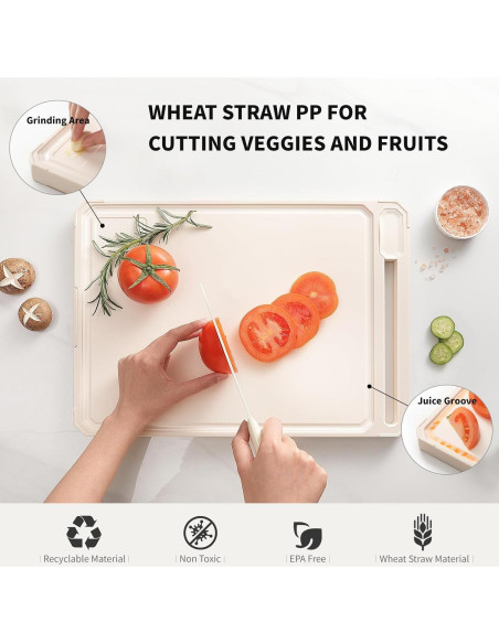 Tabla de Cortar Doble Lado Moreffy Acero Inoxidable 43.2x30.5 cm