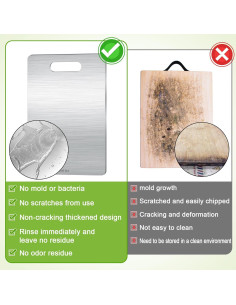 Tabla de Cortar de Titanio Palksky 34 cm x 22 cm Resistente 2