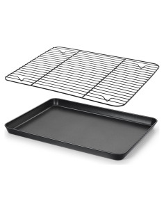 Bandeja para Hornear E-far Antiadherente 40.6x30.5cm con Rejilla