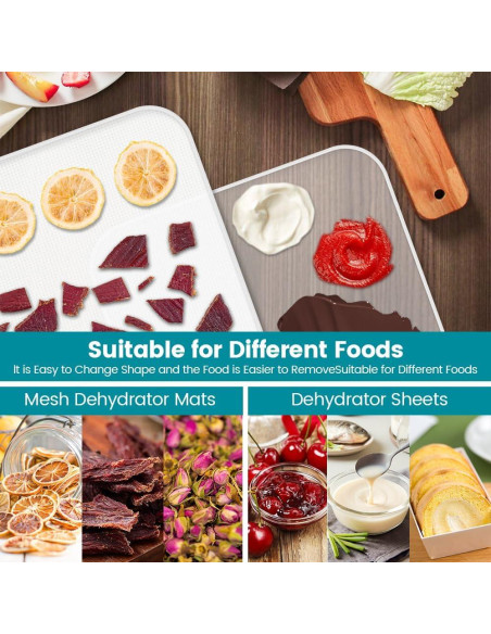 Juego de 16 Bandejas de Deshidratador Cercker Silicona 28 cm