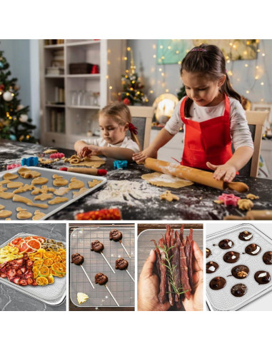 Juego de 16 Bandejas de Deshidratador Cercker Silicona 28 cm