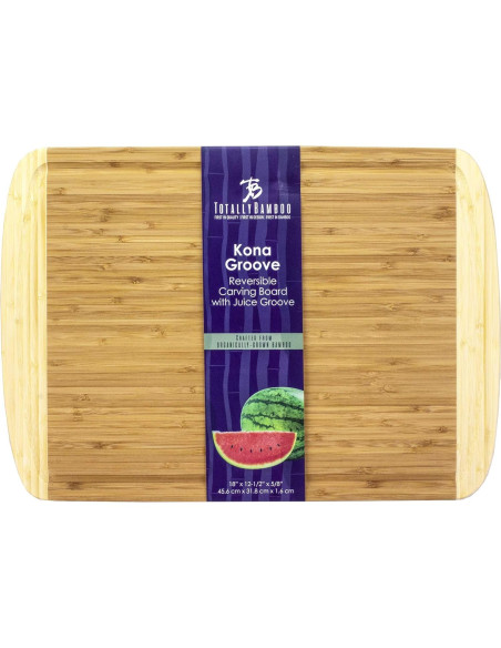 Tabla de Cortar de Bambú Kona Groove Totally Bamboo 45.7x31.8cm