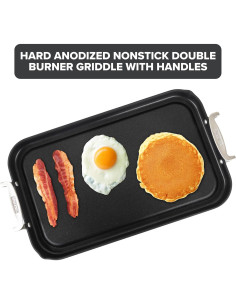 Sartén Doble Quemador Antiadherente Viking 48.3x27.9cm 2