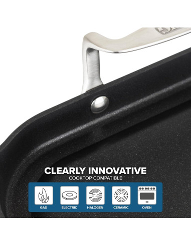 Sartén Doble Quemador Antiadherente Viking 48.3x27.9cm
