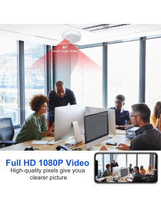 Detector de Humo con Cámara Oculta Genérico HD 1080P WiFi 2