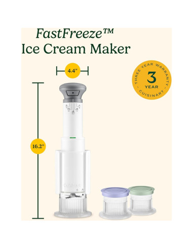 Máquina de Helados Cuisinart FastFreeze 3 Minutos 0.24 L
