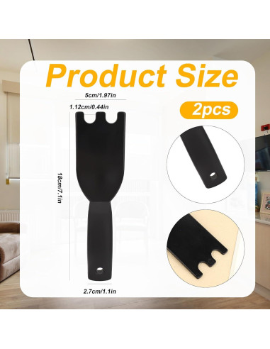 Raspador Universal para Parrilla Tinoaly 2 Piezas Nylon 18x5cm