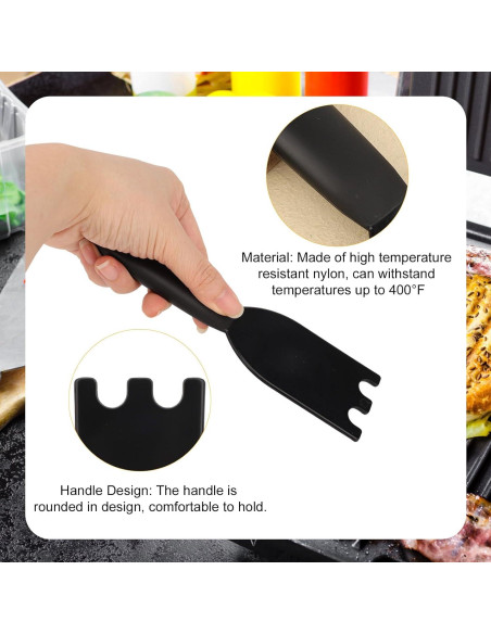 Raspador Universal para Parrilla Tinoaly 2 Piezas Nylon 18x5cm