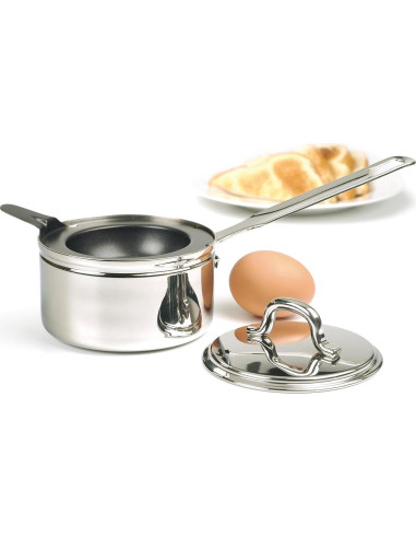 Conjunto Poach de Huevo RSVP Internacional con Sartén Acero Inoxidable