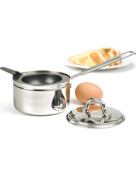 Conjunto Poach de Huevo RSVP Internacional con Sartén Acero Inoxidable