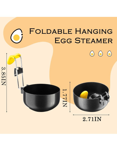 Cocinero de Huevos Plegable de Acero Inoxidable Antiadherente
