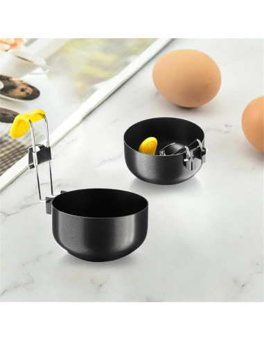 Cocinero de Huevos Plegable de Acero Inoxidable Antiadherente