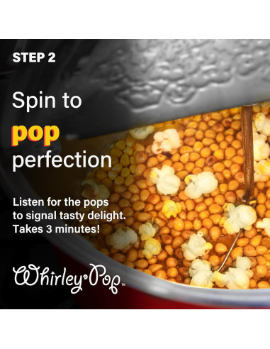 Whirley-Pop Popcorn Popper Rojo con Granos de Maíz 2.72 kg