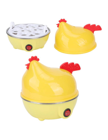 Cocedor de Huevos Eléctrico Luqeeg, Capacidad 7 Huevos, Apagado Automático