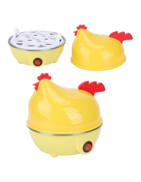 Cocedor de Huevos Eléctrico Luqeeg, Capacidad 7 Huevos, Apagado Automático