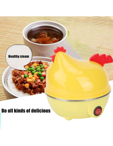 Cocedor de Huevos Eléctrico Luqeeg, Capacidad 7 Huevos, Apagado Automático