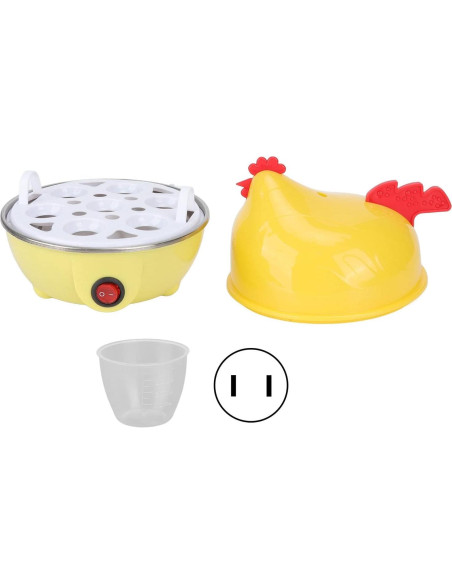 Cocedor de Huevos Eléctrico Luqeeg, Capacidad 7 Huevos, Apagado Automático