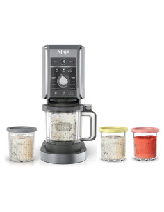 Ninja CREAMi Deluxe Fabricante de Helados 11-en-1 Plata 0.71L