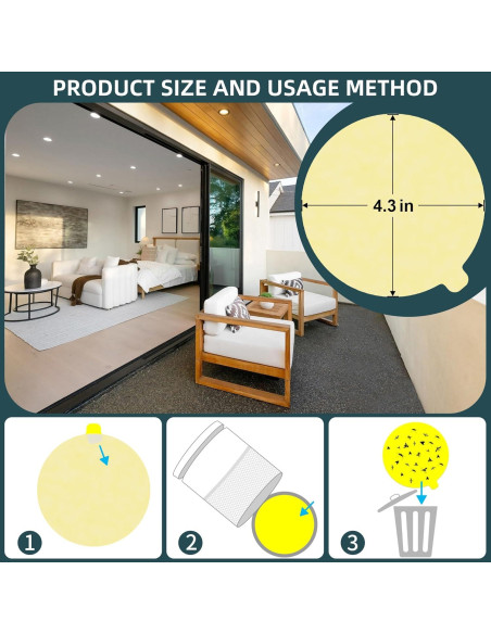 36 Piezas Almohadillas Adhesivas Amarillas YUEQINGLONG 10.9 cm