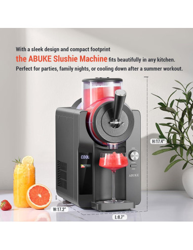 Máquina de Bebidas Congeladas ABUKE 2L Digital Autolimpiante